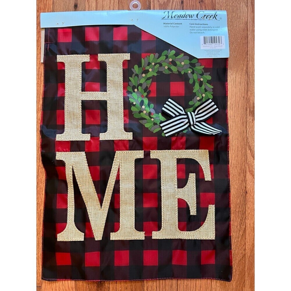 New Christmas Holidays Garden Flag 12.5” x 18”